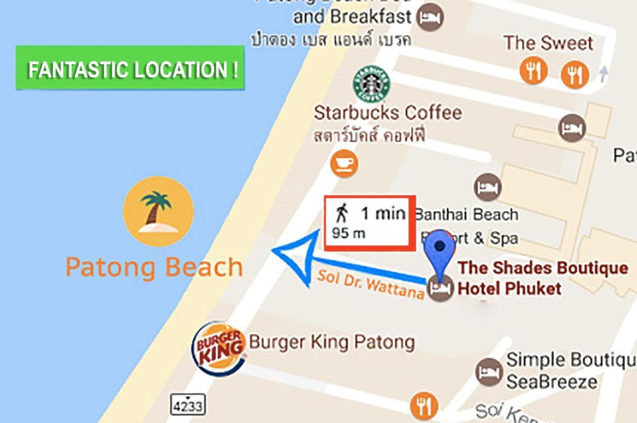 The Shades Hotel 50 Meter Beach Front Patong ภายนอก รูปภาพ
